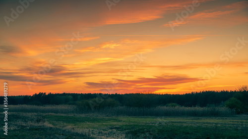 zachód słóńca na podlasiu  © Tadeusz