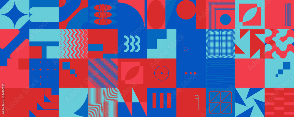 Deconstructed Abstract Vector Pattern Design Deconstructed Abstract Vector Pattern Design