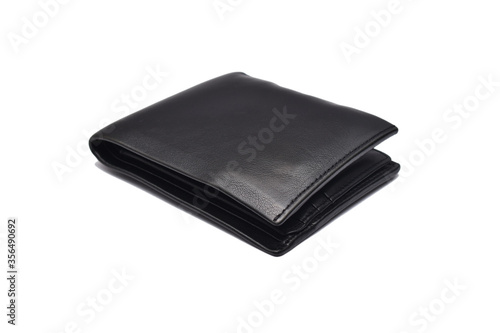 formal black leather men wallet