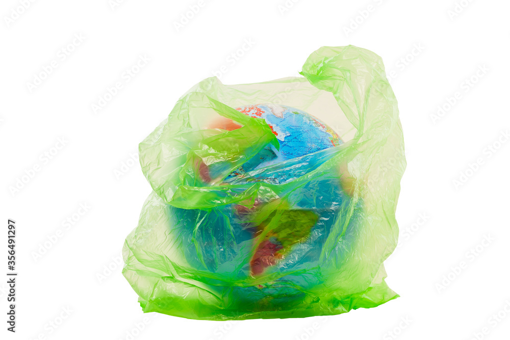 Fototapeta premium Save the world, creative, environment pollution or World Earth Day concept.