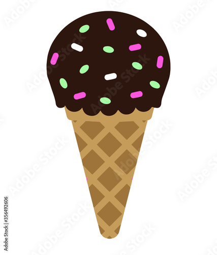 ice cream isolated on white background background