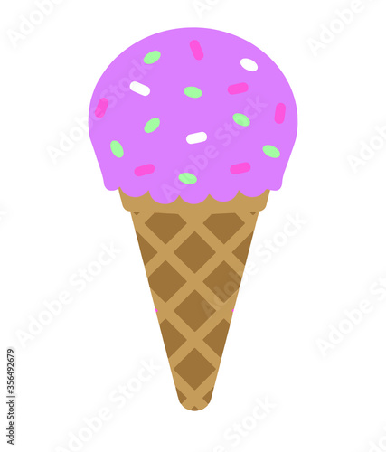 ice cream isolated on white background background