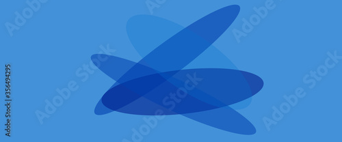Web banner with oval shapes. Vector illustration. Simle backdrop