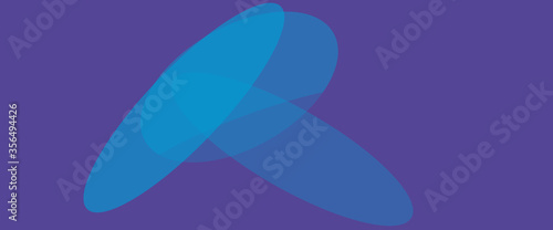 Web banner with oval shapes. Vector illustration. Simle backdrop