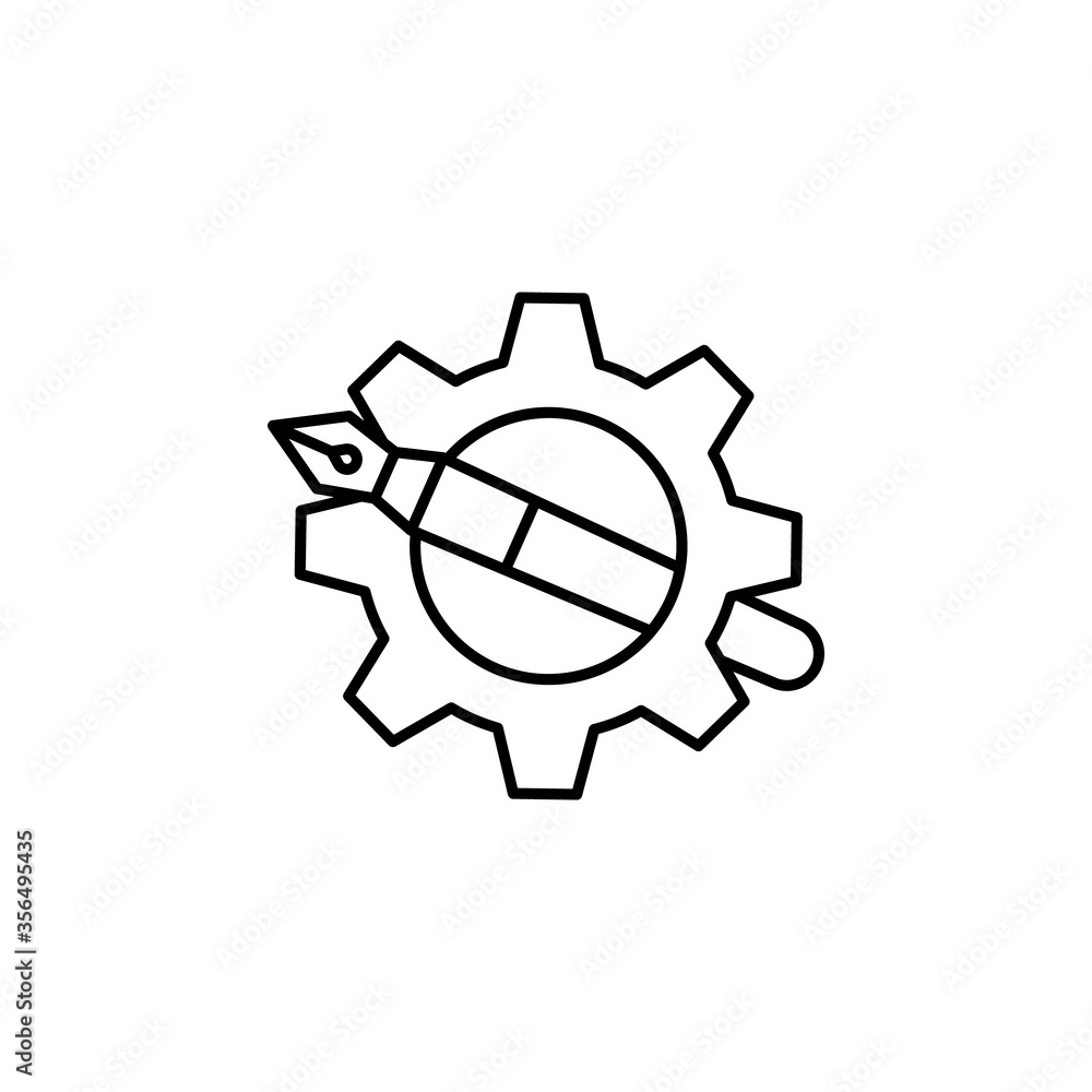 settings line icon. Signs and symbols can be used for web, logo, mobile app, UI, UX settings line icon. Signs and symbols can be used for web, logo, mobile app, UI, UX