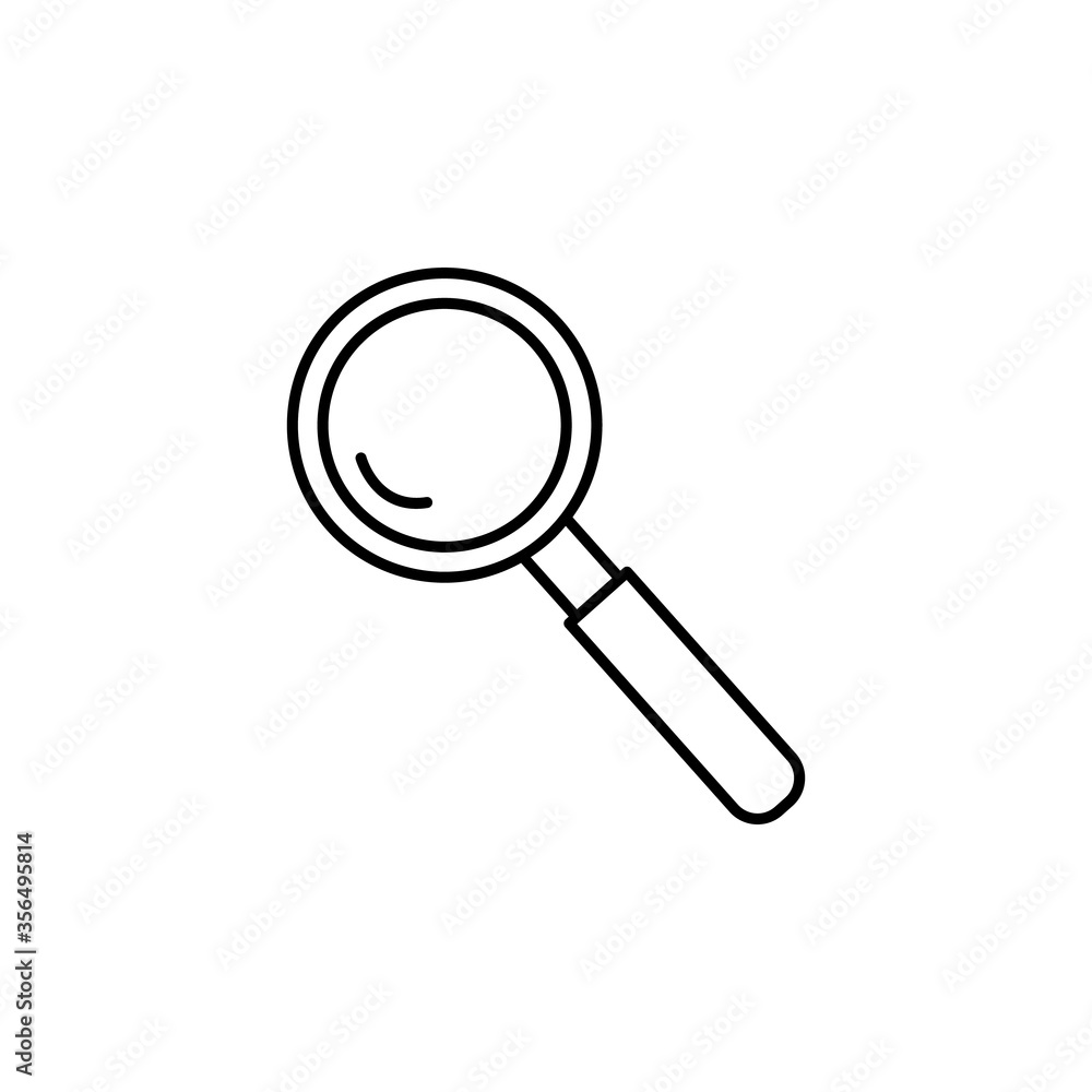 magnifying glass line icon. Signs and symbols can be used for web, logo, mobile app, UI, UX magnifying glass line icon. Signs and symbols can be used for web, logo, mobile app, UI, UX