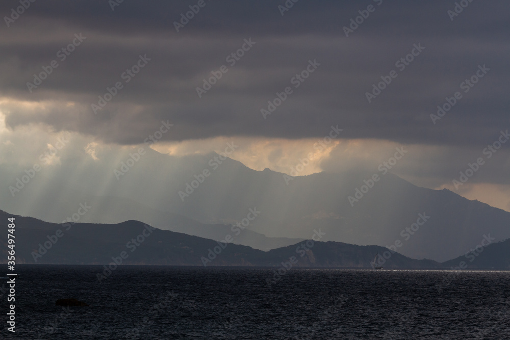 nature around the elba island