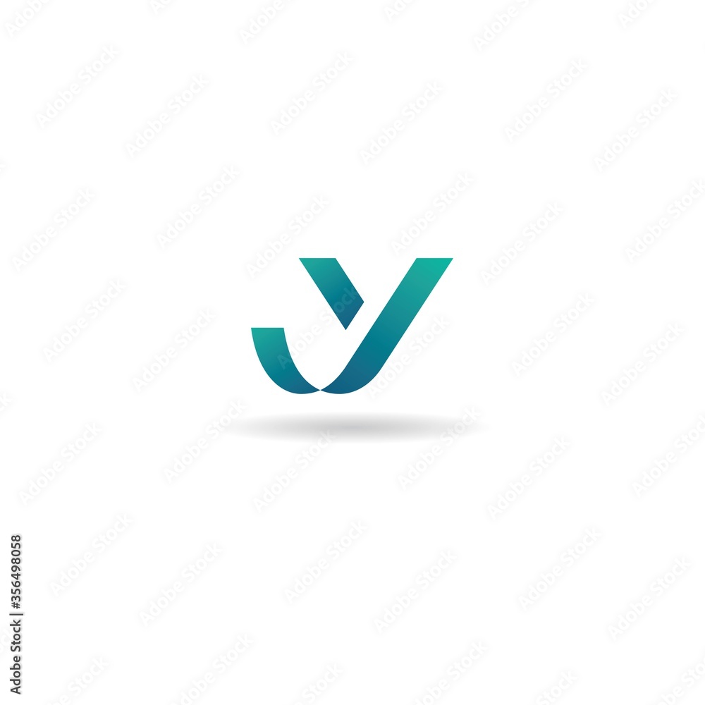 initial y logo design vector, icon, symbol, element, template