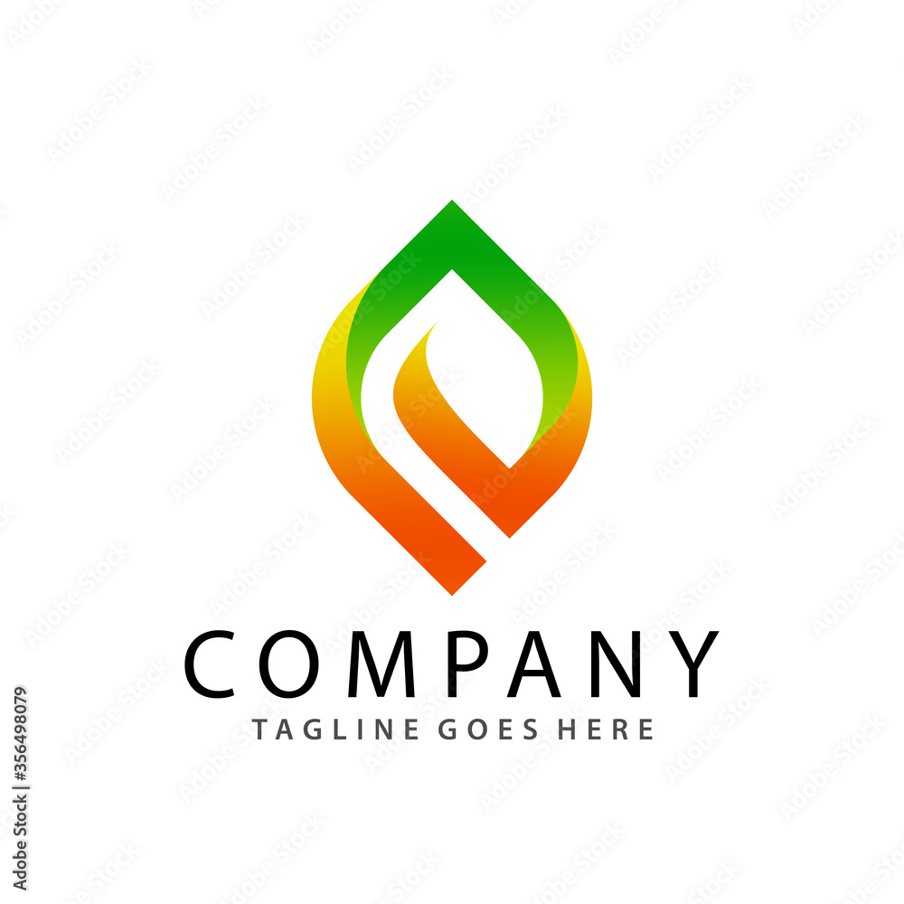 Abstract Letter E Flower Leaf Logo Design Vector Illustration Abstract Letter E Flower Leaf Logo Design Vector Illustration