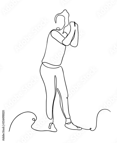 Businesswoman celebrate success. Office worker dancing line illusration. Happy business woman dancing in work suit. vector illustration.