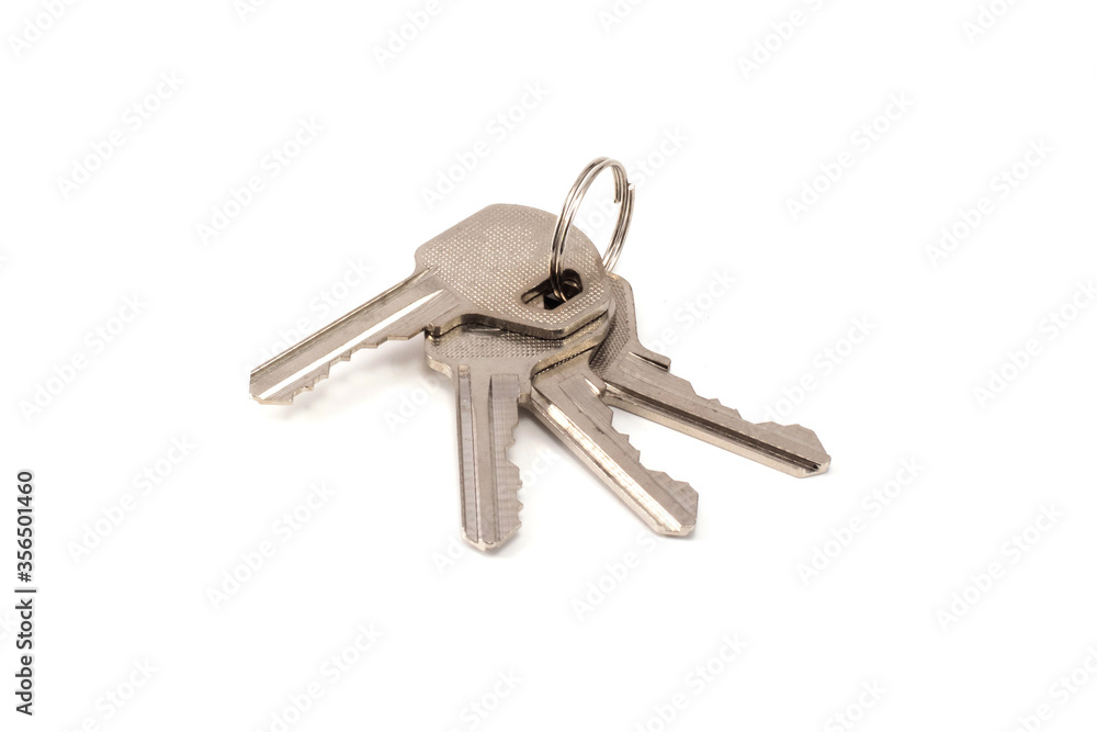 a bunch of keys from the house isolated a bunch of keys from the house isolated