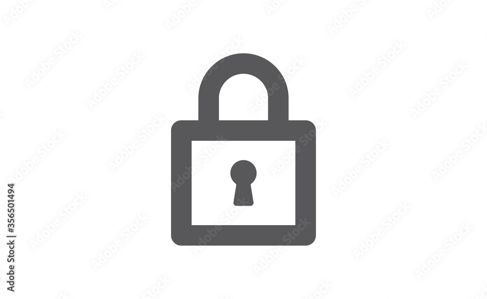 Lock icon, security symbol. Padlock pictogram. Lock icon, security symbol. Padlock pictogram.