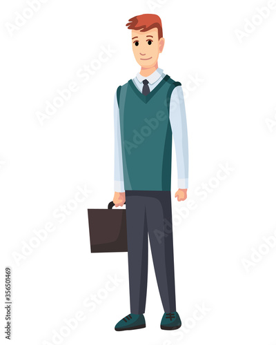 Stage of development - adult man, worker. Generations man. People generations or male aging process.
