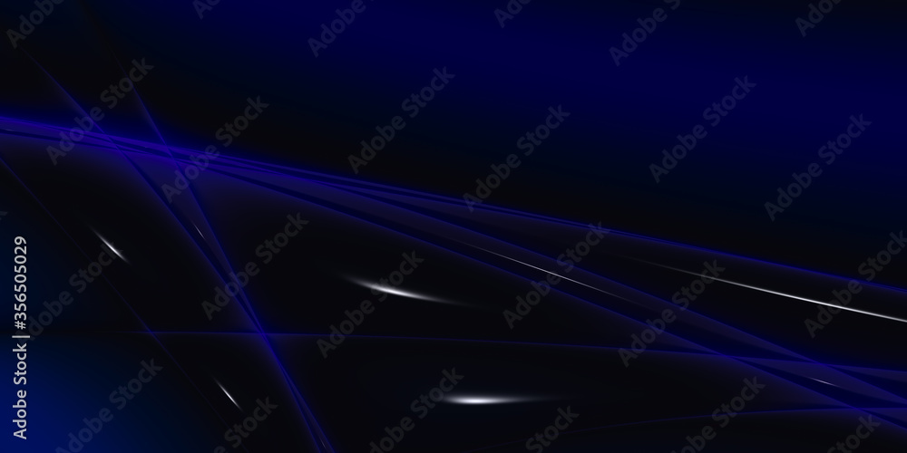 Volumetric 3D futuristic background with black and blue color Volumetric 3D futuristic background with black and blue color