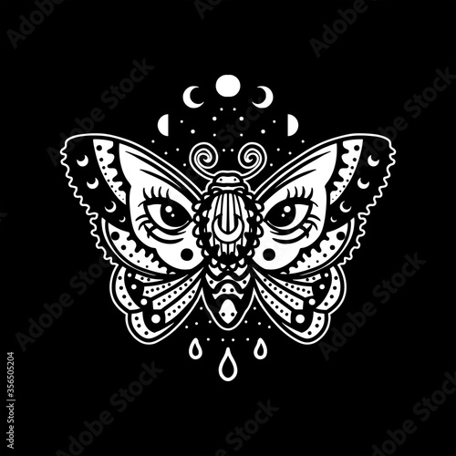 butterfly tattoo vector design