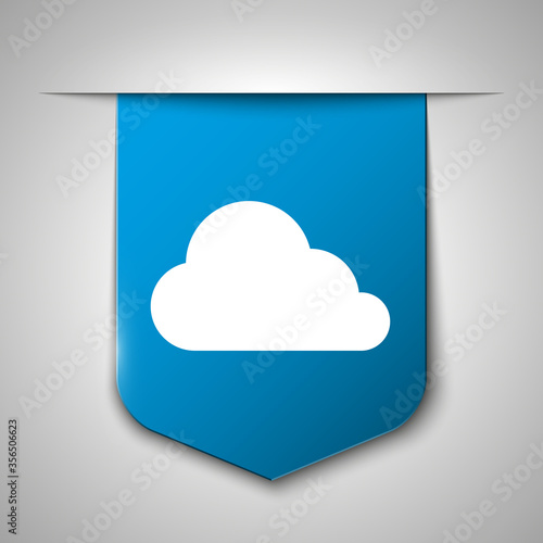 cloud computing button / icon for websites (UI) or applications (app) for smartphones or tablets