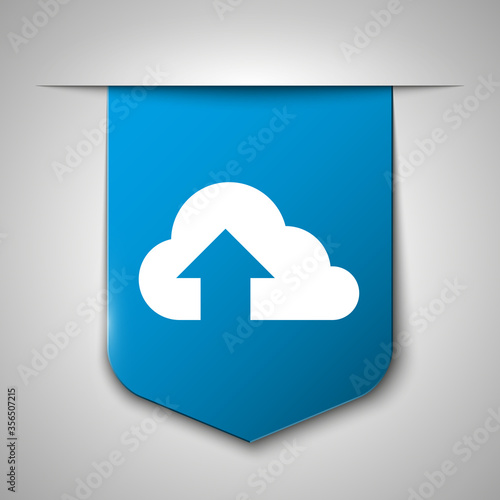 cloud computing button / icon for websites (UI) or applications (app) for smartphones or tablets