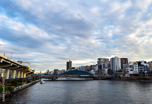 Sunset on the Sumida River, Tokyo, Japan © Carmen Romero