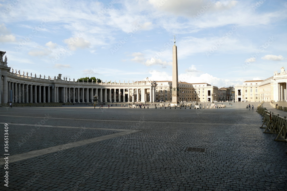 Naklejka premium St. Peter's Square,Basilica of Saint Peter and the Vatican,Rome,Italy