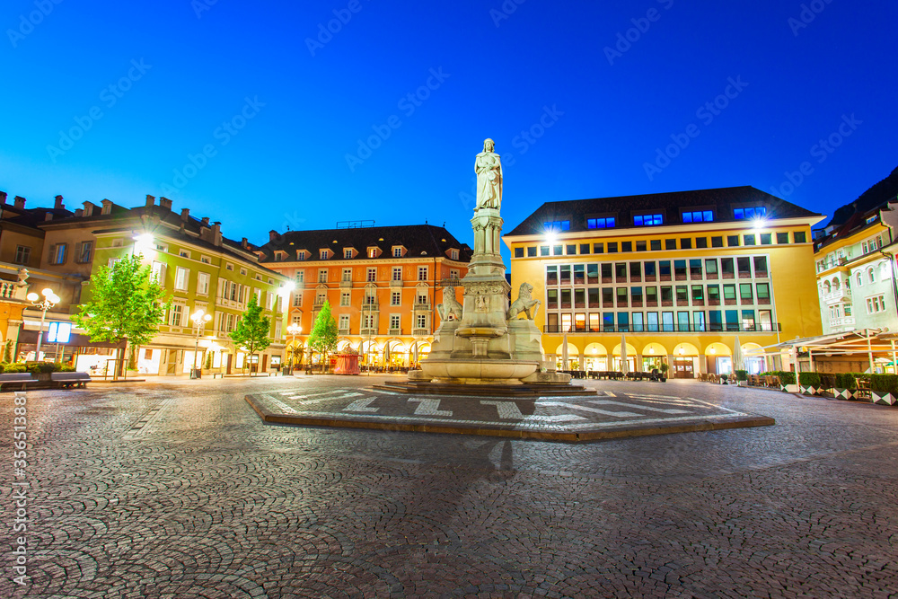 Waltherplatz main square in Bolzano