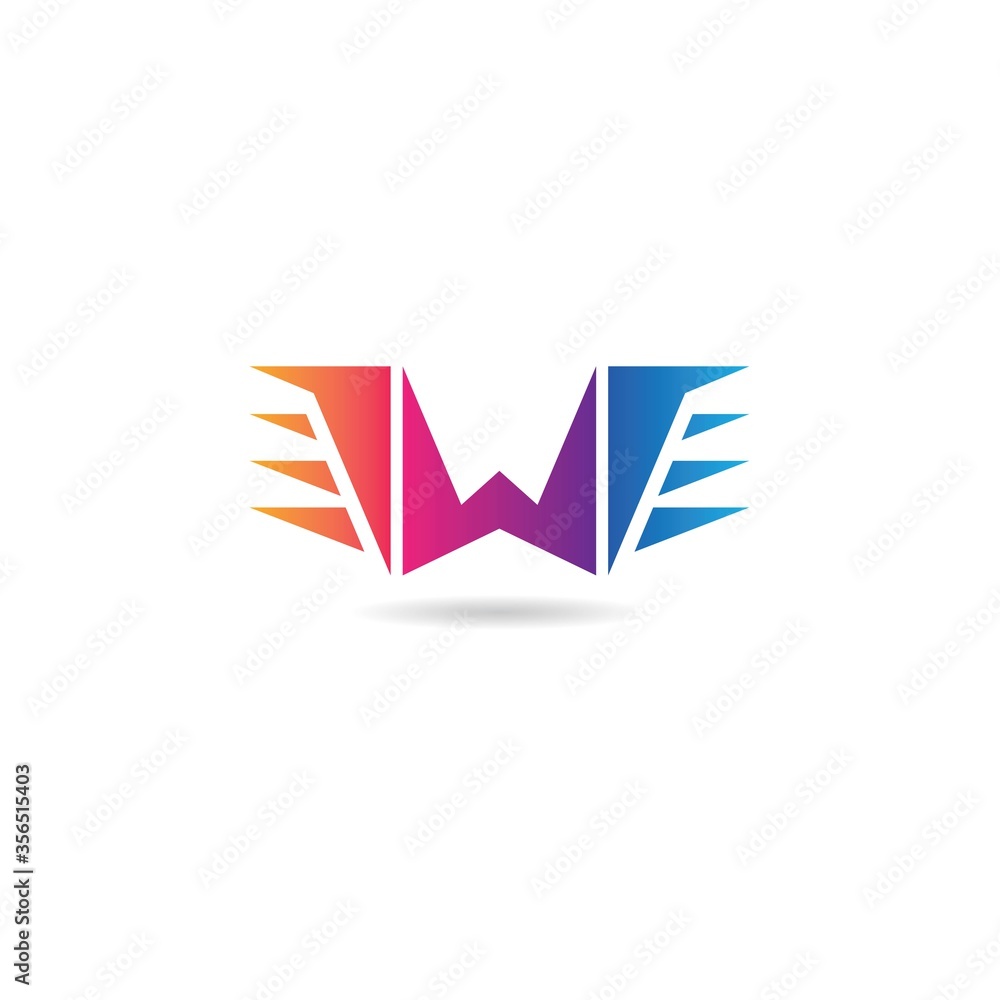 initial w logo design vector, icon, symbol, element, template initial w logo design vector, icon, symbol, element, template