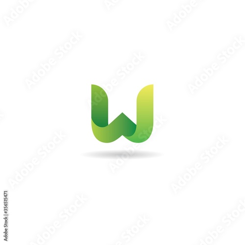 initial w logo design vector, icon, symbol, element, template