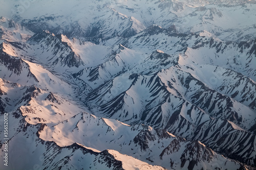 Foto Cordillera de los Andes vista desde un avión comercial