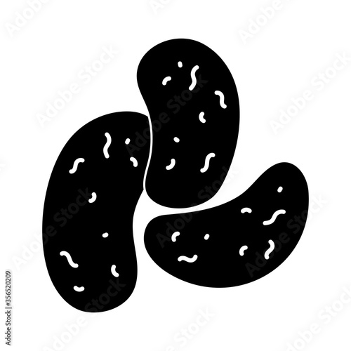 bacteria virus contagious biohazard isolated design icon