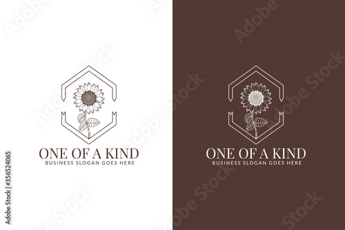 This is a sunflower logo this logo can be used for any kind of business, service and branding company where it matches