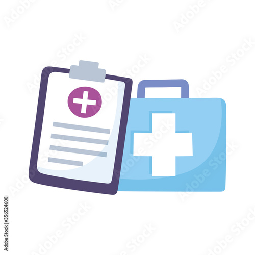 telemedicine, kit first aid medical report and treatment and online healthcare services