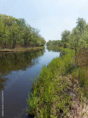 Nature Reserve The Ankeveense Plassen in April 2020