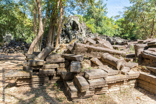 Beng Mealea Temple is a temple in the Angkor Wat style located east of the main group of temples at Angkor, Siem Reap, Cambodia.