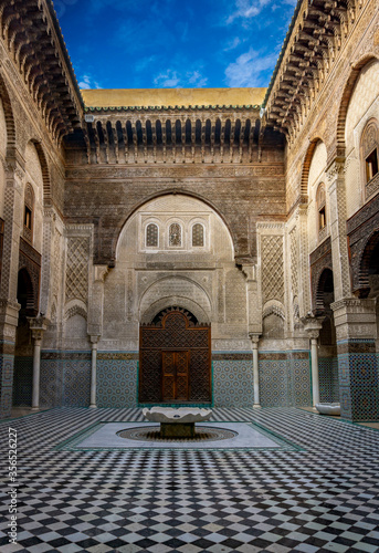 Al Attarine Madrasa Ancient is a traditional Quran reading and teaching school in Morocco.