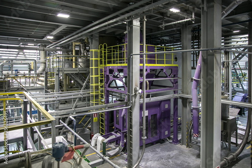 Chemical factory production line