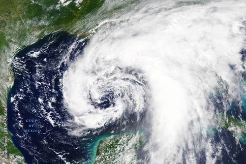 Tropical Storm Cristobal heading towards Louisiana, USA in June 2020 - Elements of this image furnished by NASA