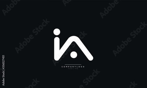 IA Letter Logo Alphabet Design Icon Vector Symbol
