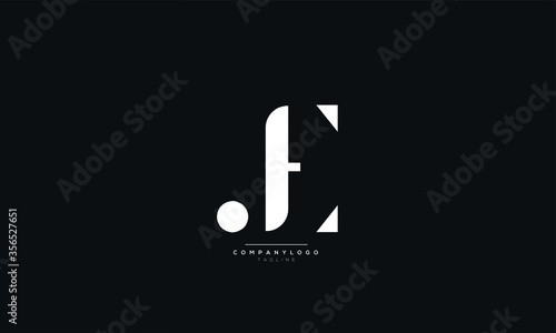 JE Letter Logo Alphabet Design Icon Vector Symbol