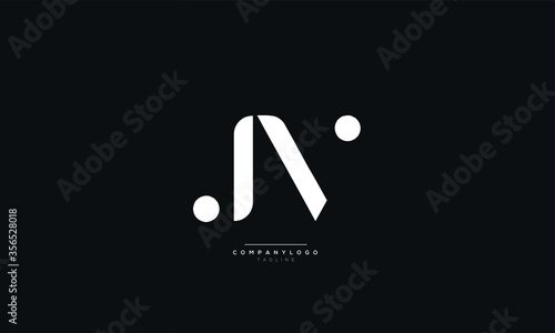 JV Letter Logo Alphabet Design Icon Vector Symbol