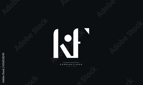 KF Letter Logo Alphabet Design Icon Vector Symbol