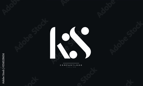 KS Letter Logo Alphabet Design Icon Vector Symbol