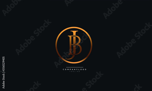 JB BJ J B Letter Logo Alphabet Design Icon Vector Symbol