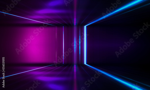 Ultraviolet futuristic abst...