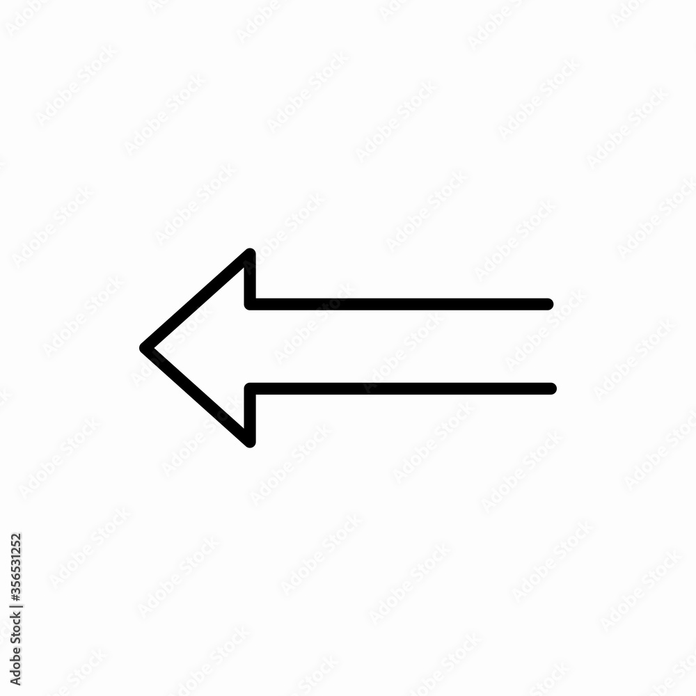 Outline arrow icon.Arrow vector illustration. Symbol for web and mobile Outline arrow icon.Arrow vector illustration. Symbol for web and mobile