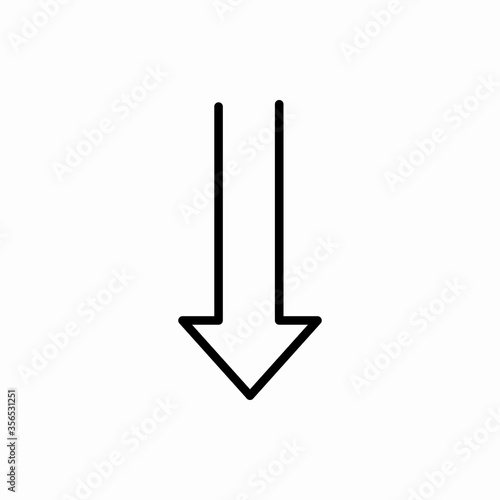 Outline arrow icon.Arrow vector illustration. Symbol for web and mobile