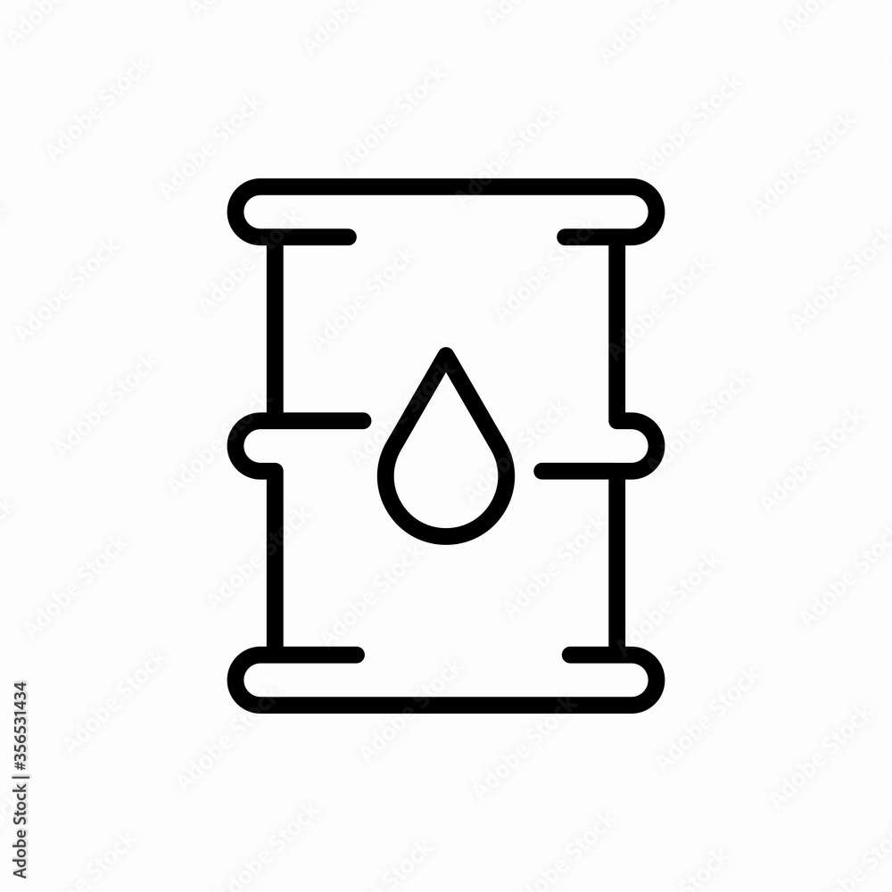 Outline barrel oil icon.Barrel oil vector illustration. Symbol for web and mobile