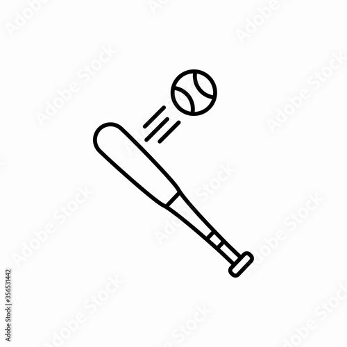 Outline baseball icon.Baseball vector illustration. Symbol for web and mobile