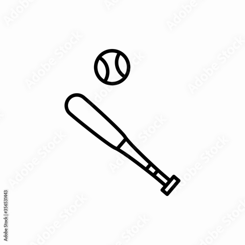 Outline baseball icon.Baseball vector illustration. Symbol for web and mobile