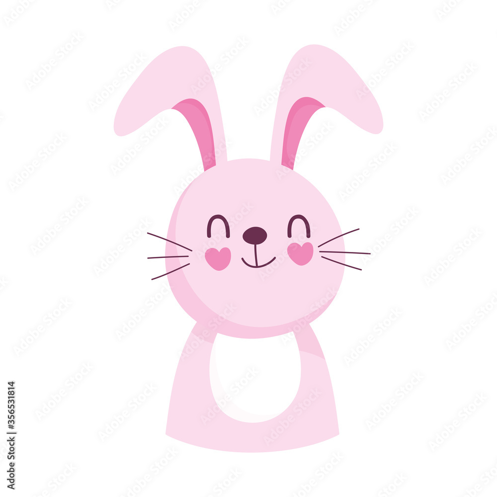 cute rabbit little animal cartoon isolated design icon cute rabbit little animal cartoon isolated design icon