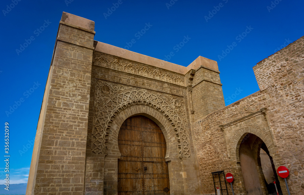 Kasbah of the Udayas is a fortified complex and a symbol of the Almohad architecture. Rabat, Morocco. North Africa.