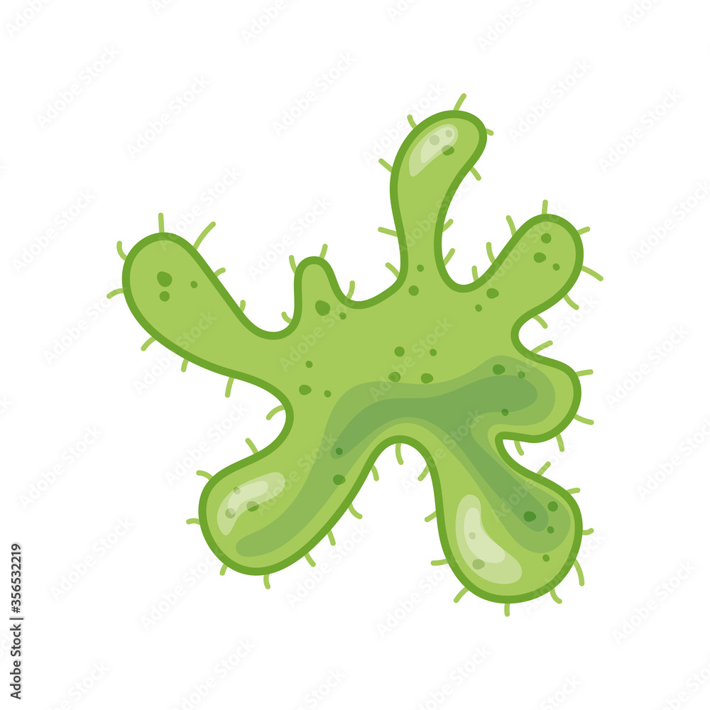 Fototapeta premium virus bacteria microbiology microscope sick isolated icon design